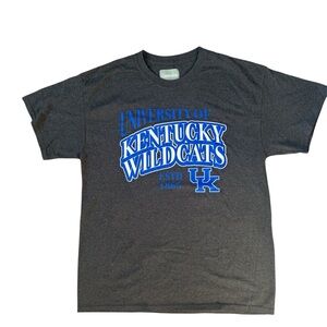 Captivating Charcoal Grey University of Kentucky Short Sleeve Tshirt Size Large